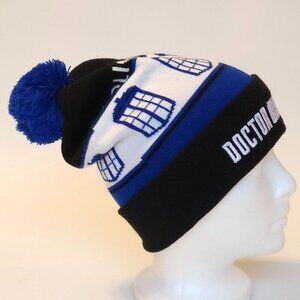 FUN DOCTOR WHO Pom Pom Toque Tardis BBC Knitwear 2015